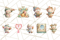 Holiday Baking Clipart, Gingerbread &amp; Elf Digital Art PNG Product Image 7