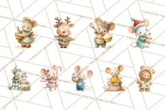 Holiday Baking Clipart, Gingerbread &amp; Elf Digital Art PNG Product Image 3