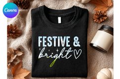 Festive &amp; bright Christmas Canva Frame Shirt Design Product Image 1