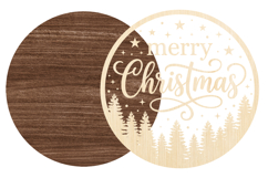 Festive Christmas Laser Cut File Product Image 2