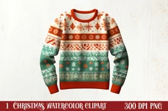 Festive Christmas Sewing Clipart , Christmas PNG Product Image 1