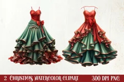Festive Christmas Sewing Clipart , Christmas PNG Product Image 1