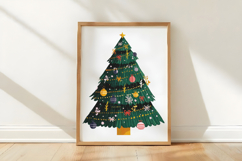 Festive Christmas Tree Clipart Product Image 3