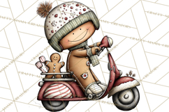 Gingerbread People Clipart PNG Christmas Cookie Graphics Product Image 4