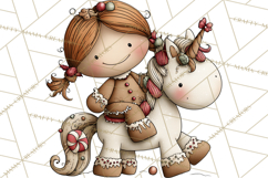 Gingerbread People Clipart PNG Christmas Cookie Graphics Product Image 3