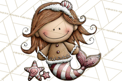 Gingerbread People Clipart PNG Christmas Cookie Graphics Product Image 5