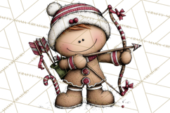 Gingerbread People Clipart PNG Christmas Cookie Graphics Product Image 5