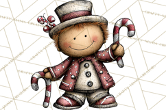 Gingerbread People Clipart PNG Christmas Cookie Graphics Product Image 2