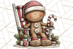 Gingerbread People Clipart PNG Christmas Cookie Graphics Product Image 3