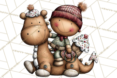 Gingerbread People Clipart PNG Christmas Cookie Graphics Product Image 5