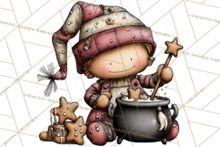 Gingerbread People Clipart PNG Christmas Cookie Graphics Product Image 3