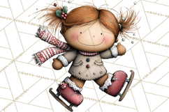 Gingerbread People Clipart PNG Christmas Cookie Graphics Product Image 2