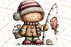 Gingerbread People Clipart PNG Christmas Cookie Graphics Product Image 3