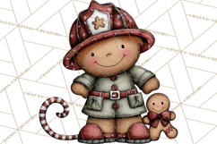 Gingerbread People Clipart PNG Christmas Cookie Graphics Product Image 2