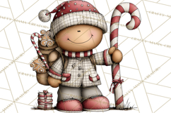 Gingerbread People Clipart PNG Christmas Cookie Graphics Product Image 4