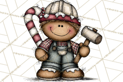 Gingerbread People Clipart PNG Christmas Cookie Graphics Product Image 5