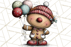 Gingerbread People Clipart PNG Christmas Cookie Graphics Product Image 4