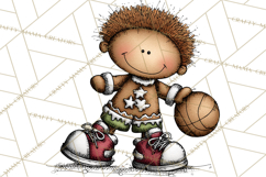 Gingerbread People Clipart PNG Christmas Cookie Graphics Product Image 5