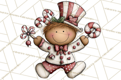 Gingerbread People Clipart PNG Christmas Cookie Graphics Product Image 4