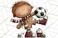 Gingerbread People Clipart PNG Christmas Cookie Graphics Product Image 4