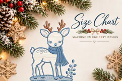 Reindeer Xmas Embroidery design Product Image 5