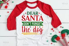 Dear santa don't forget the SVG, Christmas Dog SVG Design Product Image 2