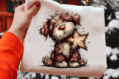 Festive Dog Winter Clipart Product Image 2