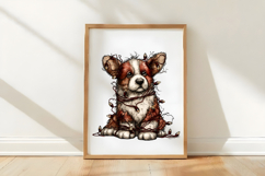 Festive Dog Winter Clipart Product Image 3