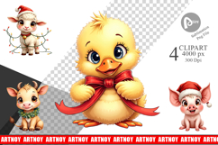 Festive Farmhouse Friends Clipart Product Image 1