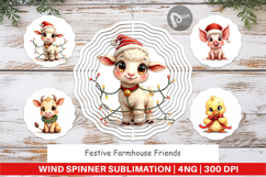 Festive Farmhouse Friends Wind Spinner Product Image 1