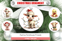 Festive Farmhouse Friends Ornament Product Image 1