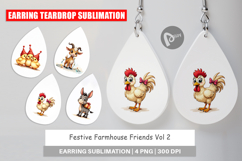 Festive Farmhouse Friends Earring Product Image 1