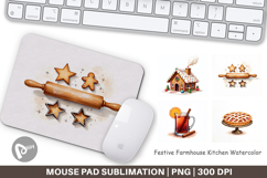 Festive Farmhouse Kitchen Mouse Pad Product Image 1