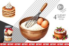 Festive Farmhouse Kitchen Clipart Product Image 1