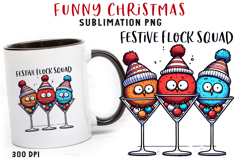 Funny Christmas Quote Clipart Sublimation PNG Product Image 1