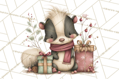 Christmas Woodland Animals Clipart PNG Product Image 5