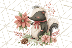 Christmas Woodland Animals Clipart PNG Product Image 3
