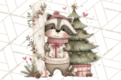 Christmas Woodland Animals Clipart PNG Product Image 5