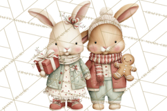 Christmas Woodland Animals Clipart PNG Product Image 4