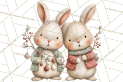 Christmas Woodland Animals Clipart PNG Product Image 2