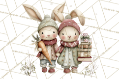 Christmas Woodland Animals Clipart PNG Product Image 4