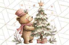 Christmas Woodland Animals Clipart PNG Product Image 4