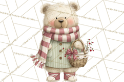 Christmas Woodland Animals Clipart PNG Product Image 5
