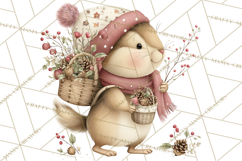 Christmas Woodland Animals Clipart PNG Product Image 2