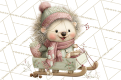 Christmas Woodland Animals Clipart PNG Product Image 3