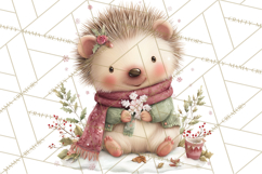 Christmas Woodland Animals Clipart PNG Product Image 4