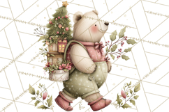 Christmas Woodland Animals Clipart PNG Product Image 5