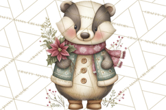 Christmas Woodland Animals Clipart PNG Product Image 2