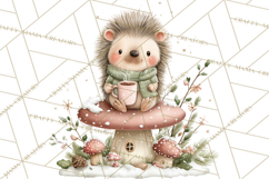Christmas Woodland Animals Clipart PNG Product Image 4