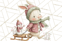 Christmas Woodland Animals Clipart PNG Product Image 5